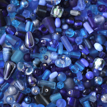 Load image into Gallery viewer, Blue, Cyan, Capri, Cerulean, Navy, Aqua, Sapphire, Cobalt, Azure, Glass, White Metal, Worldwide, Bone, Shell, Tubes, Rounds, Cubes, Bicones, Hearts, Ovals, Drops, Frosted, India, China, Indonesia, Cylinder, Silver Foil, Jewellery, Earrings, Necklaces, Bracelets, Opaque, Transparent, Twists, Frosted,