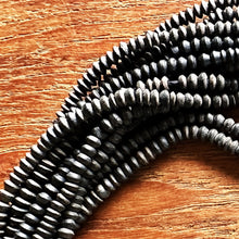 Load image into Gallery viewer, Blackstone, Afghanistan, Semi-Precious, Spacer Beads, Unpolished, Ethnic-Style, Jewellery, Tribal, Earrings, Necklace, Bracelet, Nomadic, Middle East, Saucer-Spacers,
