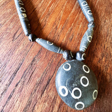 Load image into Gallery viewer, Afghanistan, Old, Afghan, Blackstone, Collectable, Ethnic, Tribal, Pendants, dZi Beads, Himalayas, Asian, Necklace, Bracelet, Ethnic, Tribal, Two-Eye, Three-Eye, Four-Eye,  Seven Eye, 10 Eye, Jewellery, Pipes, Tubes,