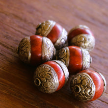 Load image into Gallery viewer, Jewellery-Making, Silver, Tibet, Resin, Reconstituted, Imperfections, Tibet, Jewellery, Global Beads, Collection, Mix, Tigertail, Craftline, Leather, Necklace, Earrings, Ethnic, Tribal, Statement Jewellery, Top-Drill, Hole, Himalayas, Bracelet, Anklet, Bangle, Turquoise, Currency, Trading,