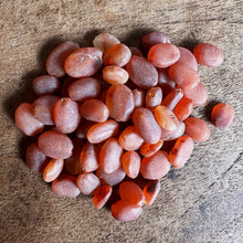 Load image into Gallery viewer, Carnelian, Indian, Semi-Precious, Oval,  Unpolished, Jewellery-Making, Collection, Mix, Tigertail, Craftline, Necklace, Anklet, Bracelet, Earrings, Crystal, Ethnic, Tribal, Healing Properties, Orange, Brazil, India, Mexico, Germany, Australia,