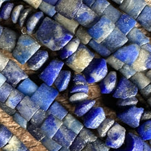 Load image into Gallery viewer, Lapis Lazuli, Strands, Beads, Rocailles, Spiritual, Chakra, Blue, Collectible, Rare, Semi-Precious Stone Beads, Semi-Precious, Beaders, Afghanistan, Middle East, Himalayas, China, Stone Beads, Inspiring, Ethnic, Tribal, Jewellery, Tribal Jewellery, Necklaces, Bracelets, Earring,