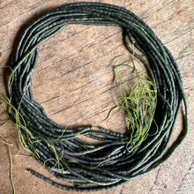 Load image into Gallery viewer, Afghanistan, Jade, Green, Asia, Semi-Precious, Ethnic-Style, Tribal, Jewellery, Necklace, Bracelet, Earrings, Nomadic, Unpolished, Cylinder Tubes, Rare,