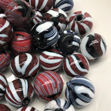 Load image into Gallery viewer, India, Rock Candy, Glass, Brown, Blue, Pink, White, Mix, India, Glazed, Glass, Collection, Beads, Indian, Varanasi, Jewellery, Bracelet, Necklace, Earrings, Bead Curtain, Suncatcher,