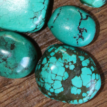 Load image into Gallery viewer, Turquoise, Polished, Semi-Precious, Matrix, Veins, Pebbles, Black, Brown, Rare, Tibet, Himalayas, Slabs, Arizona, Nugget, Nugget, Jewellery-Making, Jewellery, Beaders, Collection, Mix, Boho, Trendy, Up-Market, Rectangle, Necklace, Anklet, Bracelet, Earrings, Spiritual, Healing Qualities, Ethnic, Tribal, United States, Iran, Turkey, Chile, Tibet, Mexico, China, Statement, Green, Blue, Gemstone,