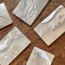 Load image into Gallery viewer, Gold MOP, Dog Tags, Plates, Name Tags, Axe Heads, Machetes, Love Hearts, Yokes, Drops, Tears, Tiles, Ovals, Shields, Donuts, Shards, Claws, Shields, Buttons, Teardrops, Raindrops, Mother of Pearl Shell, MOP, White, Gold, Pink, Brown, Black, Green, Rain, Abalone, Green Abalone, Trochus, Cowrie Shell, Green Lip Mussel, Pink Lip Mussel, Paua Shell, Necklace, Earrings, Jewellery, West Australia, Black Abalone, Beader, Artisans, Jewellery-Making, Key Rings, Beads, Rings, North Western Australia, North,