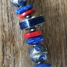 Load image into Gallery viewer, Silver, Beads, Brass, Rose Dakin, Unique, Traditional, Hand-Crafted, Kuchi Beads, Afghanistan, Turkoman, Turkmenistan, Kazakh, Kazakhstan, Nepal, Africa, Europe, India, Broome, Margaret River, World, Afghanistan, Jewellery, Wearable Art, Canadian Indian Heritage, Lapis Lazuli, Malachite, Turquoise, Coral, Pearl Shell, Bone, Wood, Metal, Ethnic, Jewellery, Tribal, Statement, Western Australia, Semi-Precious, Middle East,