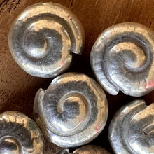 Load image into Gallery viewer, Silver, HillTribe, Sundial, Pure Silver, Puff, Hill Tribe, Thailand, Karen HillTribe, Puff Fish, Beads, Metal, Charms, Pendants, 99.9%, Vietnam, Chasing, Hammer, Traditional Tools, Hand-Crafted, Artisans, Chasing Hammer, Silversmith, Ethnic, Jewellery, Beaders, Bracelet, Necklace, Anklet, Tribal, Statement,