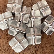 Load image into Gallery viewer, Silver, HillTribe, Flat Cross-Tiles, Pure Silver, Hill Tribe, Thailand, Karen HillTribe, Puff Fish, Beads, Metal, Charms, Pendants, 99.9%, Vietnam, Chasing, Hammer, Traditional Tools, Hand-Crafted, Artisans, Chasing Hammer, Silversmith, Ethnic, Jewellery, Earrings, Beaders, Bracelet, Necklace, Anklet, Tribal, Statement,