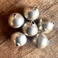 Load image into Gallery viewer, Silver, HillTribe, Spin-Top Rounds, Pure Silver, Hill Tribe, Thailand, Karen HillTribe, Beads, Metal, Charms, Pendants, 99.9%, Vietnam, Chasing, Hammer, Traditional Tools, Hand-Crafted, Artisans, Chasing Hammer, Silversmith, Ethnic, Jewellery, Earrings, Beaders, Bracelet, Necklace, Anklet, Tribal, Statement,