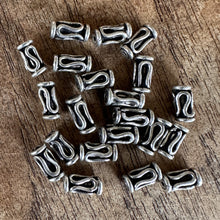 Load image into Gallery viewer, Sterling Silver, India, 925, Metal, Antique-Style, Beads, Tubes, Cylinders, Pipe Beads, Silver, Spacers, Bali-Style, Dangle, Charms, Pendants, Crafted, Silversmiths, Jewellery, Indian, Ethnic, Tribal, Bracelets, Earrings, Necklaces, Copper, Zinc, Nickel, Statement Jewellery,