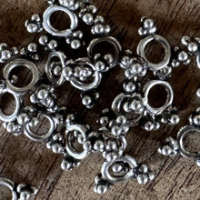 Load image into Gallery viewer, Sterling Silver, India, 925, Acorns, Big Hole, Triangle, Bali-Style, Spacers, Metal, Oval, Beads, Silver, Charms, Pendants, Crafted, Silversmiths, Jewellery, Indian, Ethnic, Tribal, Bracelets, Earrings, Necklaces, Copper, Zinc, Nickel, Statement Jewellery,