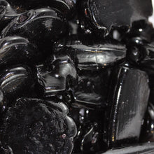 Load image into Gallery viewer, Black Knight, Chunky Beads, Glass, 1 Kilo, One Kilogram, Indian Silver Foil Beads, Silver Foil, Collections, Diamonds, Cubes, Hearts, Drops, Round, Tabular, Oval, Bicones, Cylinders, Slabs, Round, Gourds, Twists, Jewellery, Black, Whitby Jet, Jet Black, Suncatchers, Indian, Beads, Statement,