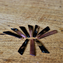 Load image into Gallery viewer, Brown Mother of Pearl, Dog Tags, Plates, Name Tags, Axe Heads, Machetes, Love Hearts, Yokes, Drops, Tears, Tiles, Ovals, Shields, Donuts, Shards, Claws, Shields, Buttons, Teardrops, Raindrops, Mother of Pearl Shell, MOP, White, Gold, Pink, Brown, Black, Green, Rain, Abalone, Green Abalone, Trochus, Cowrie Shell, Green Lip Mussel, Pink Lip Mussel, Pau Shell, Necklace, Earrings, Jewellery, West Australia, Black Abalone, Beader, Artisans, Jewellery-Making, Key Rings, Beads, Rings,