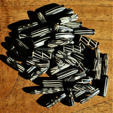 Load image into Gallery viewer, India, Beads, Jewellery Making, Africa, Ethnic, Batik, Collection, Necklace, Bracelet, Dyed, Water Buffalo, Bone, Buffalo, Asia, Thailand, Borneo, Indonesia, China, Hair Pipes, Choker, Boho, Ankle Bangle, Costume Jewellery, Craft, Art, Projects, North America, Horn, Black, Brown, African Inspired, Indian-Style, Vintage, Tribal, Cylinder, Pipes, Tribal Jewellery, Kenya, Nigeria, Ghana, Cow,
