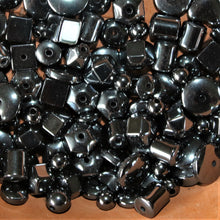 Load image into Gallery viewer, Assorted, Mix, Semi-Precious, Stone, Beads, Haematite, Western Australia, Venezuela, North America, Lake Superior, Brazil, Eastern Canada, Black, Steel, Mineral, Jewellery-Making, Health, Ailment, Earrings, Necklace, Bracelet, Iron Ore, Bicones, Rounds, Collections, Arrows, Ovals, Drops, Bows, Protection, Black, Global Beads, Hole, Centre-Drill,