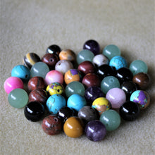 Load image into Gallery viewer, Semi-Precious, Rose Quartz, Moonstone, Turquoise, Tiger Eye, Onyx, Obsidian, Mookaite, Lapis Lazuli, Labradorite, Jasper, Jade, Amethyst, Agate, Aventurine, Unpolished, Stone, Statement, Spiritual, Polished, Ochre, Necklace, Mustard Yellow, Mix, Leather, Jewellery-Making, Bracelet, Bangle, Anklet, Healing Qualities, Collection, Boho-Style, Beads, Assorted,