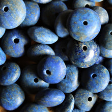 Load image into Gallery viewer, Lapis Lazuli, Afghanistan, Blue, Gold, Semi-Precious, Jewellery-Making, Chunky, Jewellery, Global Beads, Collection, Mix, Pyrite, Flecks, Tigertail, Craftline, Leather, Necklace, Anklet, Bracelet,  Bangle, Ethnic, Tribal,