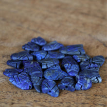 Load image into Gallery viewer, Afghanistan, Blue, Gold, Semi-Precious, Jewellery-Making, Chunky, Jewellery, Global Beads, Collection, Mix, Pyrite, Flecks, Tigertail, Craftline, Leather, Necklace, Anklet, Bracelet, Bangle, Ethnic, Tribal, Spiritual, Lapis Lazuli, Lapis, Unpolished, Disks, Statement, Fish,