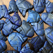 Load image into Gallery viewer, Afghanistan, Blue, Gold, Semi-Precious, Jewellery-Making, Chunky, Jewellery, Global Beads, Collection, Mix, Pyrite, Flecks, Tigertail, Craftline, Leather, Necklace, Anklet, Bracelet, Bangle, Ethnic, Tribal, Spiritual, Lapis Lazuli, Lapis, Unpolished, Disks, Statement, Fish,