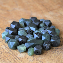 Load image into Gallery viewer, Afghanistan, China, Asia, Carved, Henan, Semi-Precious, Jewellery-Making, Gem, Jewellery, Global Beads, Collection, Mix, Tigertail, Craftline, Leather, Earrings, Necklace, Anklet, Bracelet, Ethnic, Tribal, Spiritual, Jade, Unpolished, Statement, Imperial Gem, Healing Qualities, Polished, Boho, Boho-Style,  Beads, Faceted, Hexagonal,
