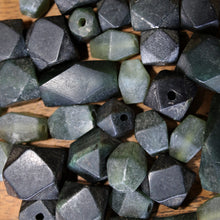 Load image into Gallery viewer, Afghanistan, China, Asia, Carved, Henan, Semi-Precious, Jewellery-Making, Gem, Jewellery, Global Beads, Collection, Mix, Tigertail, Craftline, Leather, Earrings, Necklace, Anklet, Bracelet, Ethnic, Tribal, Spiritual, Jade, Unpolished, Statement, Imperial Gem, Healing Qualities, Polished, Boho, Boho-Style,  Beads, Faceted, Hexagonal,