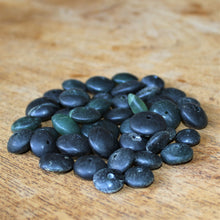 Load image into Gallery viewer, Afghanistan, China, Asia, Carved, Henan, Semi-Precious, Jewellery-Making, Gem, Jewellery, Worldwide Beads, Collection, Mix, Tigertail, Craftline, Leather, Earrings, Necklace, Anklet, Bracelet, Ethnic, Tribal, Spiritual, Jade, Unpolished, Statement, button, Button-Shaped, Jade, Healing Qualities, Polished, Boho, Boho-Style, Beads, Imperial Gem,