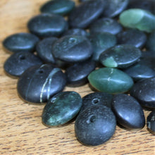 Load image into Gallery viewer, Afghanistan, China, Asia, Carved, Henan, Semi-Precious, Jewellery-Making, Gem, Jewellery, Worldwide Beads, Collection, Mix, Tigertail, Craftline, Leather, Earrings, Necklace, Anklet, Bracelet, Ethnic, Tribal, Spiritual, Jade, Unpolished, Statement, button, Button-Shaped, Jade, Healing Qualities, Polished, Boho, Boho-Style, Beads, Imperial Gem,