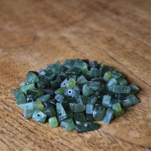 Load image into Gallery viewer, Afghanistan, China, Asia, Carved, Henan, Semi-Precious, Jewellery-Making, Gem, Jewellery, Global Beads, Collection, Mix, Tigertail, Craftline, Leather, Earrings, Necklace, Anklet, Bracelet, Ethnic, Tribal, Spiritual, Jade, Unpolished, Statement, button, Chip Stones, Jade, Healing Qualities, Polished, Boho, Boho-Style, Beads, Imperial Gem,