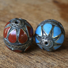 Load image into Gallery viewer, Turkoman, Afghanistan, Turkmenistan, Brass, Jewellery-Making, Jewellery, Global Beads, Collection, Mix, Tigertail, Craftline, Leather, Necklace, Ethnic, Tribal, Iran, White Metal, Traditional, Semi-Precious, Jasper, Malachite, Lapis Lazuli, Coral,