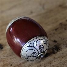 Load image into Gallery viewer, Jewellery-Making, Silver, Resin, Tibet, Imperfections, Jewellery, Global Beads, Collection, Mix, Tigertail, Craftline, Leather, Necklace, Earrings, Ethnic, Tribal, Statement Jewellery, Top-Drill, Hole, Himalayas, Bracelet, Anklet, Bangle, Dark Red, Currency, Trading, Ovals,