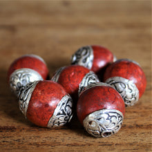 Load image into Gallery viewer, Jewellery-Making, Silver, Tibet, Resin, Reconstituted, Imperfections, Tibet, Jewellery, Global Beads, Collection, Mix, Tigertail, Craftline, Leather, Necklace, Earrings, Ethnic, Tribal, Statement Jewellery, Top-Drill, Hole, Himalayas, Bracelet, Anklet, Bangle, Turquoise, Currency, Trading,