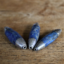 Load image into Gallery viewer, Afghanistan, Blue, Gold, Semi-Precious, Jewellery-Making, Chunky, Jewellery, Global Beads, Collection, Mix, Pyrite, Flecks, Tigertail, Craftline, Leather, Necklace, Anklet, Bracelet,  Bangle, Ethnic, Tribal, Bicone, Spiritual, Lapis Lazuli, Lapis,