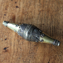 Load image into Gallery viewer, Kazakh, Afghanistan, Kazakhstan, Ural Mountains, False Granulation, Silver, Brass, Bicone, Turkoman,  Jewellery-Making, Jewellery, Global Beads, Collection, Mix, Tigertail, Craftline, Leather, Necklace, Earrings, Ethnic, Tribal, Statement Jewellery,
