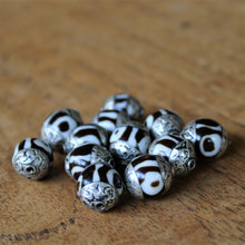 Load image into Gallery viewer, Jewellery-Making, Silver, Tibet, Imperfections, Jewellery, Global Beads, Collection, Mix, Tigertail, Craftline, Leather, Necklace, Earrings, Ethnic, Tribal, Statement Jewellery, Top-Drill, Hole, Himalayas, Bracelet, Anklet, Bangle, Turquoise, Currency, Trading, Ovals, Batik, dZi, Beads, Floral, Agate, Embossed, Hammered, Statement Jewellery, Nomad,