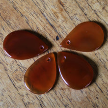 Load image into Gallery viewer, A-Grade, Afghanistan, Semi-Precious, Jewellery-Making, Jewellery, Global Beads, Collection, Mix, Tigertail, Craftline, Leather, Necklace, Anklet, Bracelet, Earrings, Ethnic, Tribal, Spiritual, Lapis Polished, Disks, Statement Jewellery, Carnelian, Healing Properties, Orange, Brazil, Indonesia, Russia, India, Pendant, Drop, Tears,