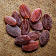 Load image into Gallery viewer, Afghanistan, Semi-Precious, Jewellery-Making, Jewellery, Global Beads, Collection, Mix, Tigertail, Craftline, Leather, Necklace, Anklet, Bracelet, Earrings, Ethnic, Tribal, Spiritual, Lapis Unpolished, Cross-Hatch, Disks, Statement Jewellery, Carnelian, Healing Properties, Orange, Brazil, Indonesia, Russia, India
