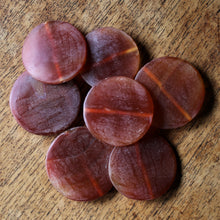Load image into Gallery viewer, Afghanistan, Semi-Precious, Jewellery-Making, Jewellery, Global Beads, Collection, Mix, Tigertail, Craftline, Leather, Necklace, Anklet, Bracelet, Earrings, Ethnic, Tribal, Spiritual, Lapis Unpolished, Cross-Hatch, Disks, Statement Jewellery, Carnelian, Healing Properties, Orange, Brazil, Indonesia, Russia, India