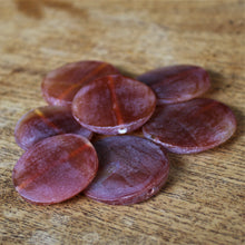 Load image into Gallery viewer, Afghanistan, Semi-Precious, Jewellery-Making, Jewellery, Global Beads, Collection, Mix, Tigertail, Craftline, Leather, Necklace, Anklet, Bracelet, Earrings, Ethnic, Tribal, Spiritual, Lapis Unpolished, Cross-Hatch, Disks, Statement Jewellery, Carnelian, Healing Properties, Orange, Brazil, Indonesia, Russia, India