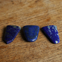 Load image into Gallery viewer, Afghanistan, Blue, Gold, Semi-Precious, Jewellery-Making, Chunky, Jewellery, Global Beads, Collection, Mix, Pyrite, Flecks, Tigertail, Craftline, Leather, Necklace, Anklet, Bracelet, Bangle, Ethnic, Tribal, Spiritual, Lapis Lazuli, Lapis, Unpolished, Tongues, Disks, Statement, Head Pins, Chakras, Throat, Crown, Brow,
