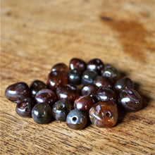 Load image into Gallery viewer, Asia, Beggar Beads, Agate, Semi-Precious, Jewellery-Making, Gem, Jewellery, Global Beads, Collection, Mix, Tigertail, Craftline, Leather, Earrings, Necklace, Anklet, Bracelet, Ethnic, Tribal, Spiritual, Jade, Statement, Healing Qualities, Polished, Boho, Boho-Style, Beads, Centre-Drill, Riverbed,