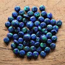 Load image into Gallery viewer, Azurite, Semi-Precious, Jewellery-Making, Jewellery, Beaders, Collection, Mix, Necklace, Anklet, Bracelet, Earrings, Spiritual, Healing Qualities, Ethnic, Tribal, Statement, Green, Blue, Gemstone, Rondells, Morocco, France, Mexico, Arizona, Blood