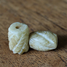 Load image into Gallery viewer, Afghanistan, China, Asia, Mutton-Fat, Hand-Carved, Barrels, Cylinder, Henan, Semi-Precious, Jewellery-Making, Gem, Jewellery, Global Beads, Collection, Mix, Tigertail, Craftline, Leather, Earrings, Necklace, Anklet, Bracelet, Ethnic, Tribal, Spiritual, Jade, Unpolished, Statement, Healing Qualities, Polished, Boho, Boho-Style, Beads, Imperial Gem,
