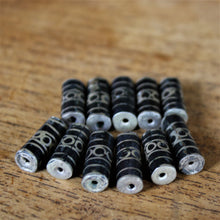 Load image into Gallery viewer, Afghanistan, Ghazni, Turkmenistan, Brass, Turkoman,  Imperfections, Jewellery, Global Beads, Collection, Mix, Tigertail, Craftline, Leather, Necklace, Earrings, Ethnic, Tribal, Statement Jewellery, Top-Drill, Hole, Afghan, Middle Eastern, Enamel, Inlaid, Bracelet, Anklet, Wire, Whipping, Turquoise, Head Pins, Ethnic, Onyx, Inlay, Iran, Nomadic,