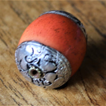 Load image into Gallery viewer, Jewellery-Making, Silver, Resin, Tibet, Imperfections, Jewellery, Global Beads, Collection, Mix, Tigertail, Craftline, Leather, Necklace, Earrings, Ethnic, Tribal, Statement Jewellery, Top-Drill, Hole, Himalayas, Bracelet, Anklet, Bangle, Orange, Currency, Trading, Currency,