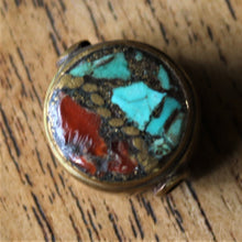 Load image into Gallery viewer, Jewellery-Making, Silver, Tibet, Nepal, Imperfections, Jewellery, Global Beads, Collection, Mix, Tigertail, Craftline, Leather, Necklace, Earrings, Ethnic, Tribal, Statement Jewellery, Hole, Himalayas, Bracelet, Anklet, Bangle, Dark Red, Currency, Trading, Ovals, Mosaic, Brass, Coral, Turquoise, Locket, Collectibles, Collectable,