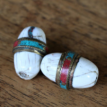 Load image into Gallery viewer, Turquoise, Tribal, Top-Drill, Tigertail, Tibet, Statement, Jewellery, Silver, Shell, Petrified, Nomad, Nepal, Necklace, Mix, Leather, Jewellery-Making, Jewellery, Imperfections, Himalayas, Global, Beads, Ethnic, Earrings, Craftline, Coral, Conch, Collection, Brass, Beads Edit, alt, text