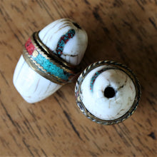 Load image into Gallery viewer, Turquoise, Tribal, Top-Drill, Tigertail, Tibet, Statement, Jewellery, Silver, Shell, Petrified, Nomad, Nepal, Necklace, Mix, Leather, Jewellery-Making, Jewellery, Imperfections, Himalayas, Global, Beads, Ethnic, Earrings, Craftline, Coral, Conch, Collection, Brass, Beads Edit, alt, text