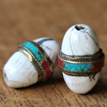 Load image into Gallery viewer, Turquoise, Tribal, Top-Drill, Tigertail, Tibet, Statement, Jewellery, Silver, Shell, Petrified, Nomad, Nepal, Necklace, Mix, Leather, Jewellery-Making, Jewellery, Imperfections, Himalayas, Global, Beads, Ethnic, Earrings, Craftline, Coral, Conch, Collection, Brass, Beads Edit, alt, text