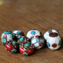 Load image into Gallery viewer, Worldwide, Turquoise, Tribal, Top-Drill, Tigertail, Tibet, Statement, Jewellery, Silver,  Shell, Resin, Nomad, Nepal, Necklace, Mix, Leather, Jewellery-Making, Jewellery,  Imperfections, Himalayas, Ethnic, Earrings, Craftline, Coral, Copper, Conch, Collection,  Beads, Collectable, Rare,